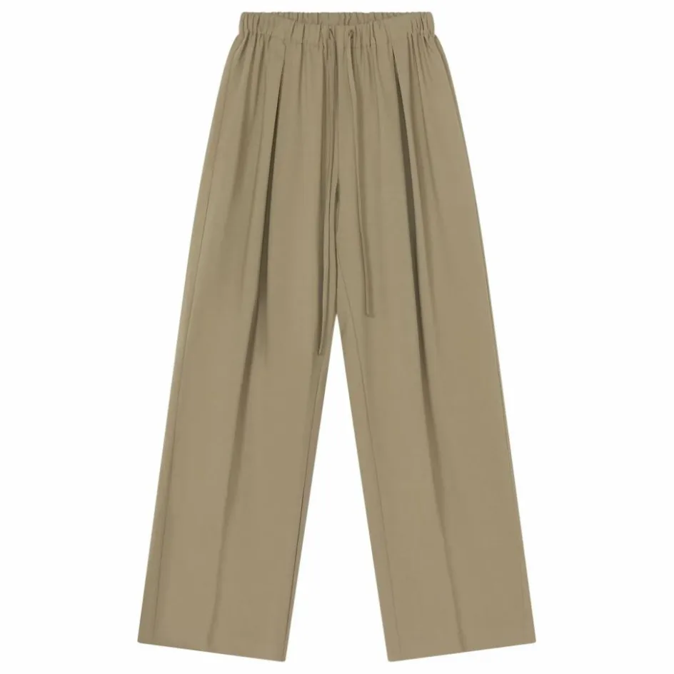 Pantalon Elastiqué Relaxed Laine Vierge | Femme Pantalons