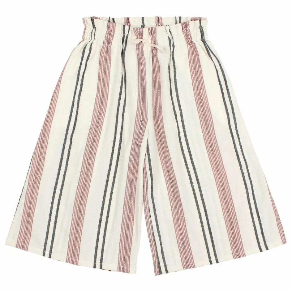 Outlet Búho Pantalon Etnic Rayures | Ecru