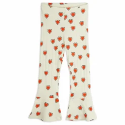Enfant Mini Rodini Leggings, Pantalons|Pantalons Jeggings*Pantalon Flare Cœurs Coton Bio |