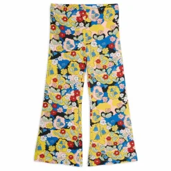 Mini Rodini Pantalon Flare Fleurie Coton Bio ||Enfant Leggings, Pantalons|Pantalons Jeggings