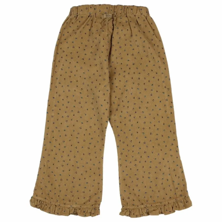 Hot Búho Pantalon Flare Soft Velours Côtelé Coton Bio | Ocre