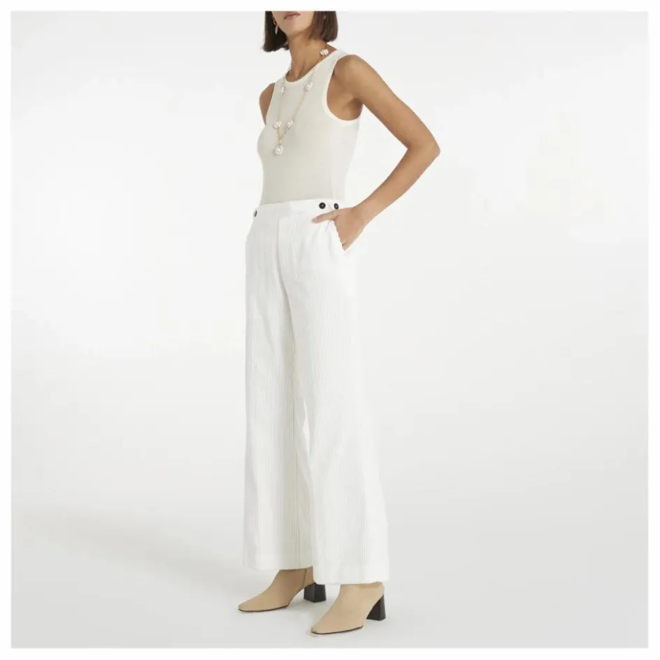 Sale Pantalon Flare Velours Côtelé | Femme Pantalons