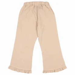 Outlet Búho Pantalon Fleuri Velours Côtelé Coton Bio | Rose