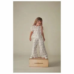 Coco au Lait Pantalon Fleurs | Ecru