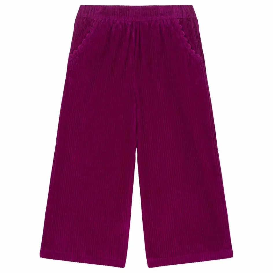 Online Louise Misha Pantalon Flor Velours | Framboise
