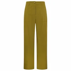 Hot Momoni Pantalon Hibiscus Popeline de Coton | Vert