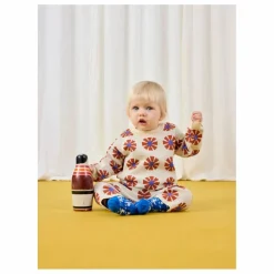 Hot Bobo Choses Pantalon Jacquard Maille Coton Bio | Beige