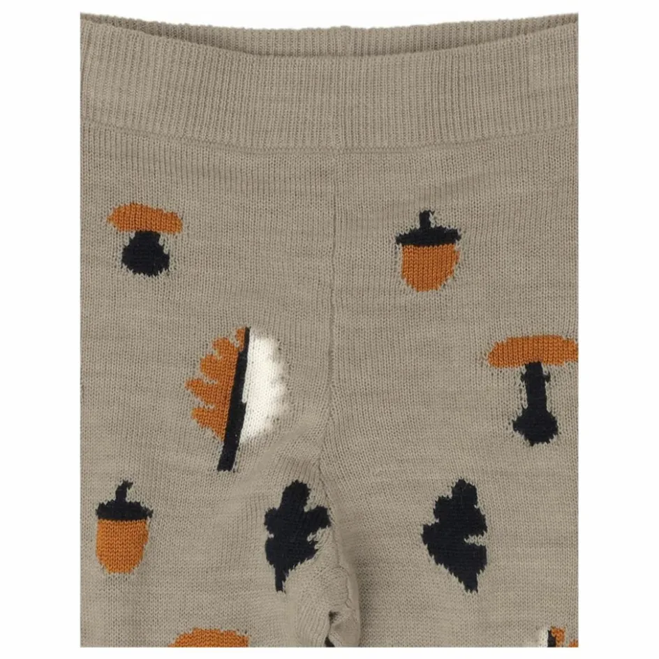 New FUB Pantalon Jaquard Laine de Mérinos | Beige chiné