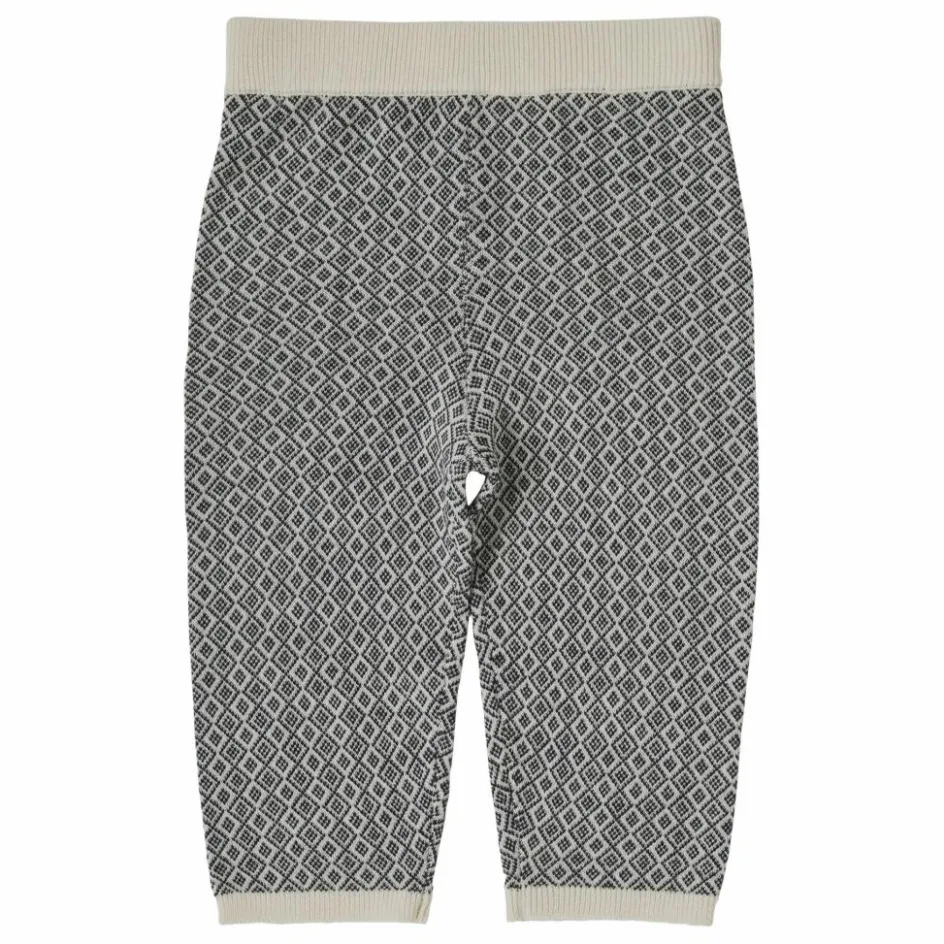 New FUB Pantalon Jaquard Maille Extra Fine Laine Mérinos | Bleu marine