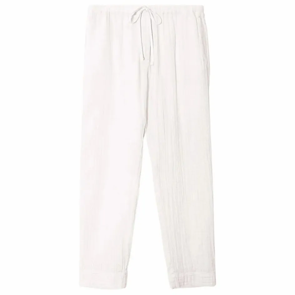 New Xirena Pantalon Jordyn Gaze de Coton | Blanc