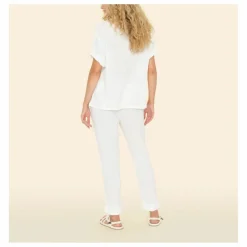 New Xirena Pantalon Jordyn Gaze de Coton | Blanc