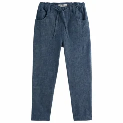 Emile et Ida Pantalon Lin Indigo ||Enfant Leggings, Pantalons|Joggers, Pantalons