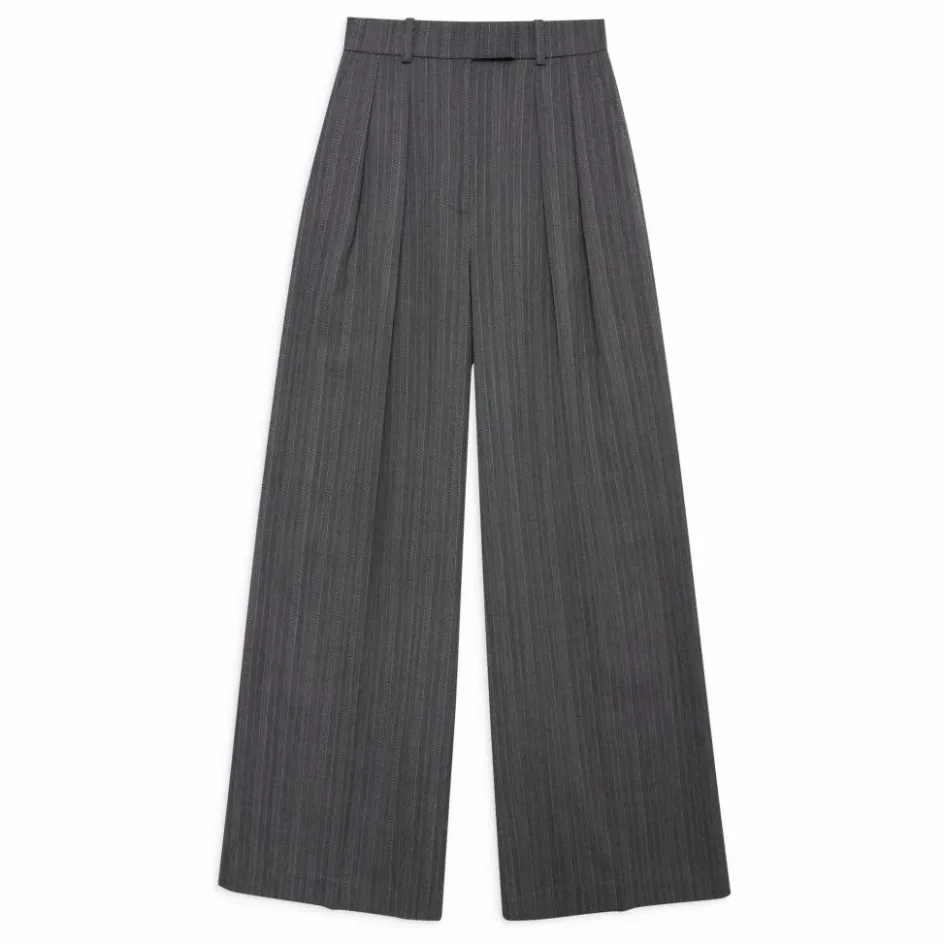 Sale Anine Bing Pantalon Lou Laine | Noir