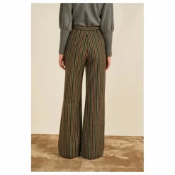 Maria de la Orden Pantalon Lova Rayé Laine ||Femme Pantalons