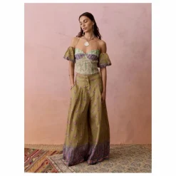 Boteh Pantalon Lucent Lin | Vert kaki