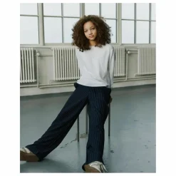 Outlet Sofie Schnoor Pantalon Nolasy Rayé | Bleu marine