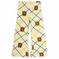 Online Mini Rodini Pantalon Ours Carreaux Coton Bio | Ecru