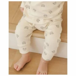 New Quincy Mae Pantalon Ours Coton Bio | Ecru
