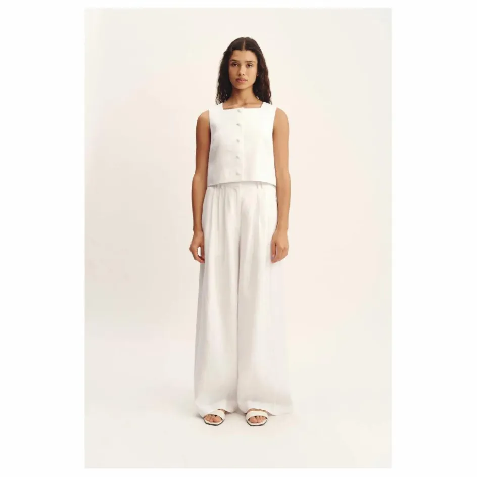 Sale Posse Pantalon Parker Lin | Ivoire