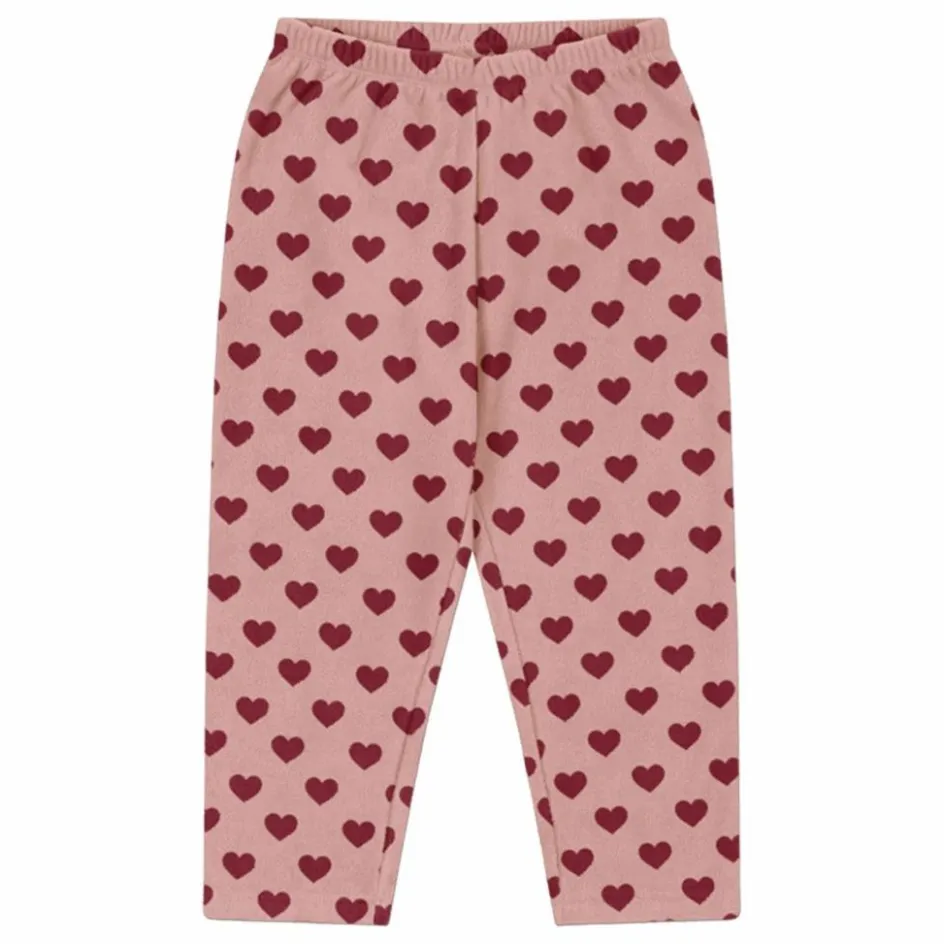 Konges Sløjd Pantalon Polaire Tavi Coeurs Fibres Recyclées | Rose