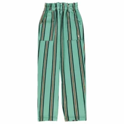Sisters Department Pantalon Rayé | Bleu Vert