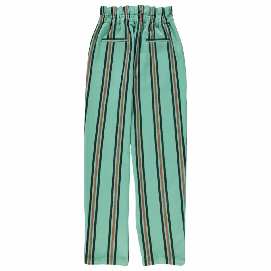 Sisters Department Pantalon Rayé | Bleu Vert