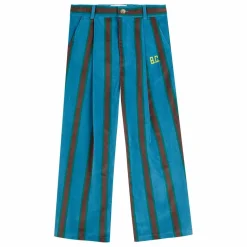 New Bobo Choses Pantalon Rayé Velours | Bleu