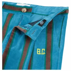 New Bobo Choses Pantalon Rayé Velours | Bleu