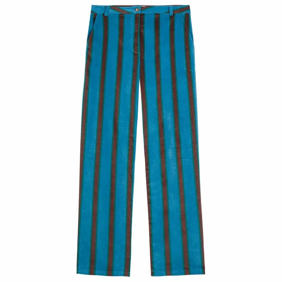 Clearance Pantalon Rayée Velours - Collection Femme | Femme Pantalons