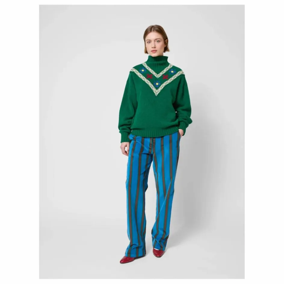 Clearance Pantalon Rayée Velours - Collection Femme | Femme Pantalons