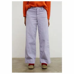 New Pantalon Rose Velours Côtelé | Lilas Femme Pantalons