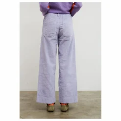 New Pantalon Rose Velours Côtelé | Lilas Femme Pantalons