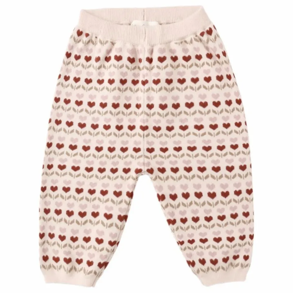 Online Rylee + Cru Pantalon Ruby Hearts Maille | Rose poudré