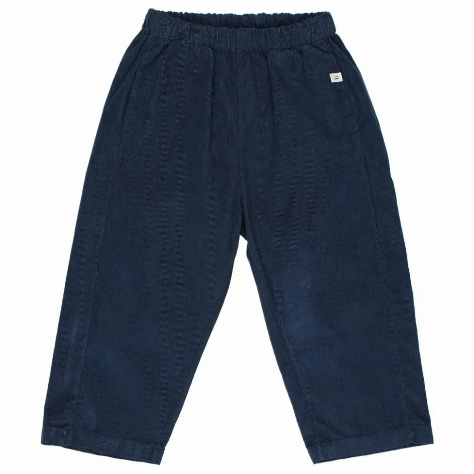 Sale Búho Pantalon Soft Velours Côtelé Coton Bio | Bleu marine