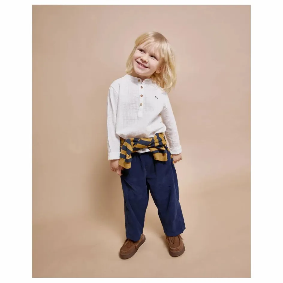 Sale Búho Pantalon Soft Velours Côtelé Coton Bio | Bleu marine