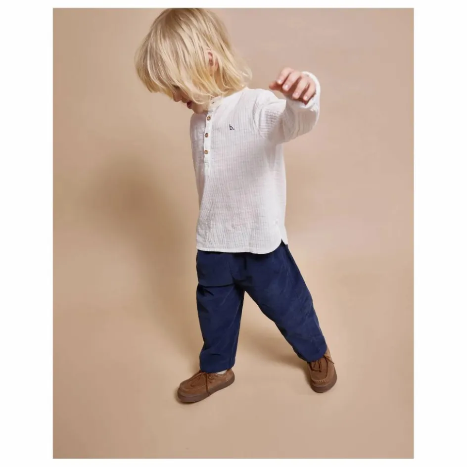 Sale Búho Pantalon Soft Velours Côtelé Coton Bio | Bleu marine