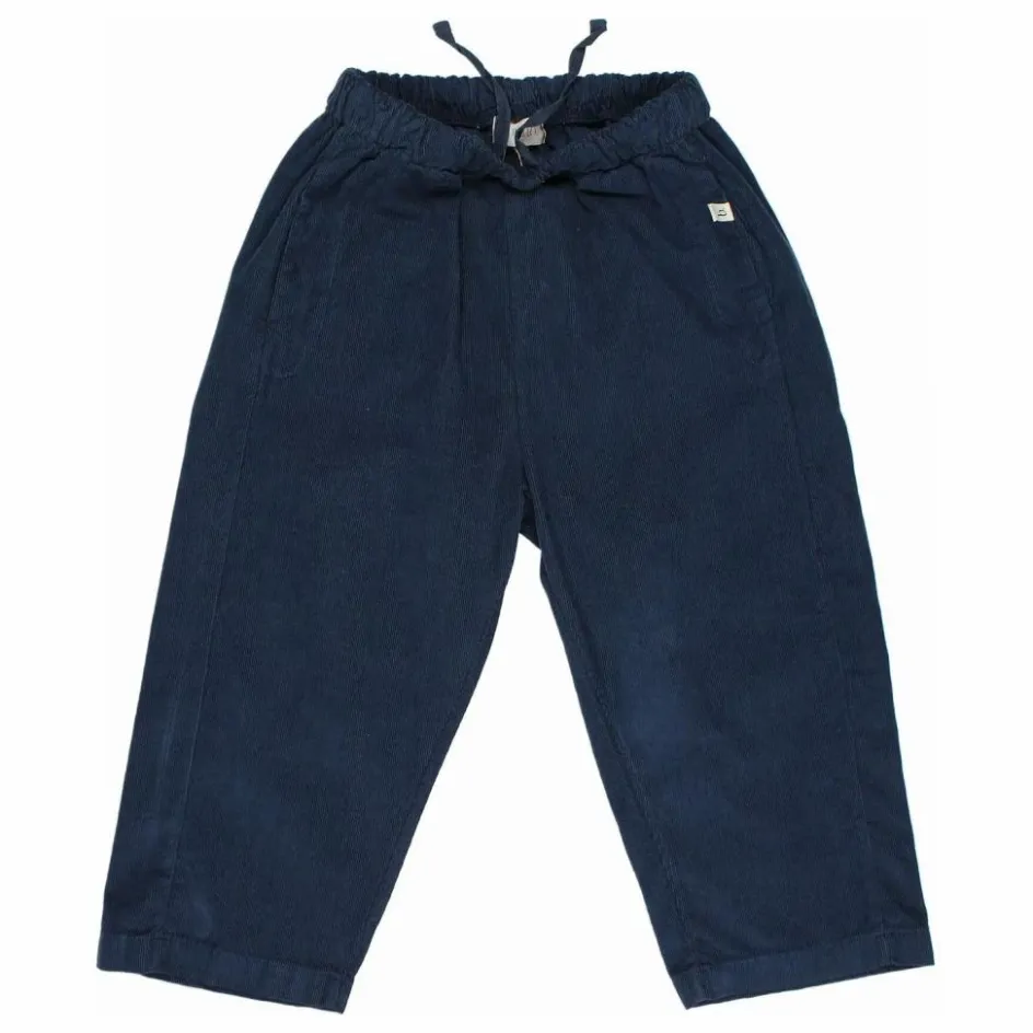 Sale Búho Pantalon Soft Velours Côtelé Coton Bio | Bleu marine