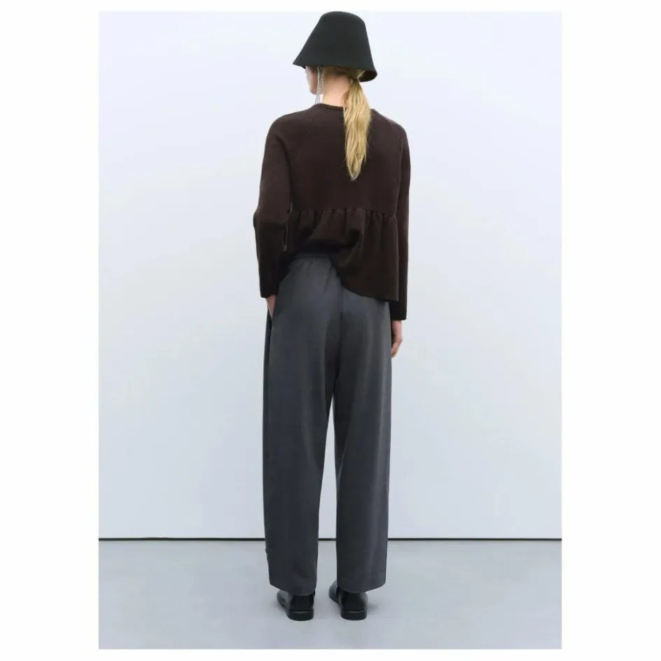 Femme Cordera Pantalons*Pantalon Tailoring Perles Laine Vierge |