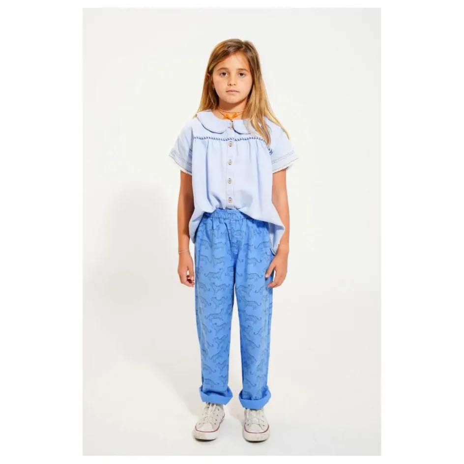 Piupiuchick Pantalon Tiger Coton Bio | Bleu