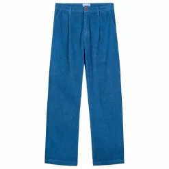 Discount Bobo Choses Pantalon Velours Côtelé Coton Bio - Collection Femme | Bleu