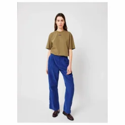 Discount Bobo Choses Pantalon Velours Côtelé Coton Bio - Collection Femme | Bleu