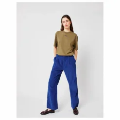 Discount Bobo Choses Pantalon Velours Côtelé Coton Bio - Collection Femme | Bleu