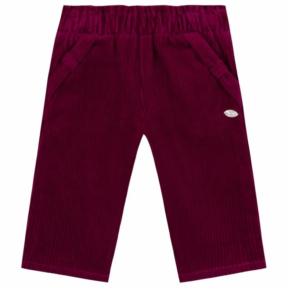 Sale Tartine et Chocolat Pantalon Velours Côtelé Nœud | Prune