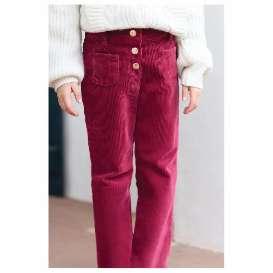 Enfant Tartine et Chocolat Pantalons Jeggings*Pantalon Velours Côtelé Poches Devant |