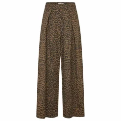 Outlet Lollys Laundry Pantalon Zola Léopard | Marron