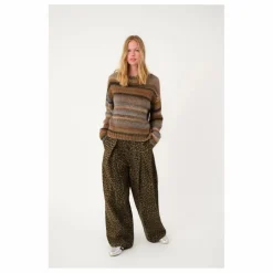 Outlet Lollys Laundry Pantalon Zola Léopard | Marron