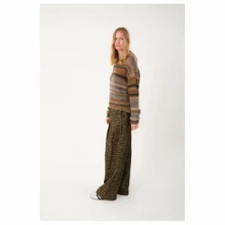 Outlet Lollys Laundry Pantalon Zola Léopard | Marron