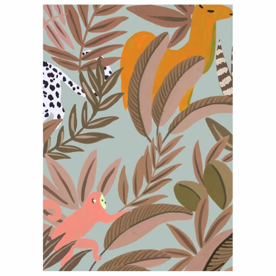 Hot Papier peint Animalia Amande Enfant Papiers Peints|Déco Murale Enfant