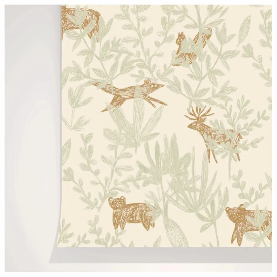 Season Paper Papier Peint Cache Cache Lichen|Enfant Papiers Peints|Déco Murale Enfant
