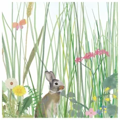 New MIMI'lou Papier peint Panorama Mon Jardin Multicolore